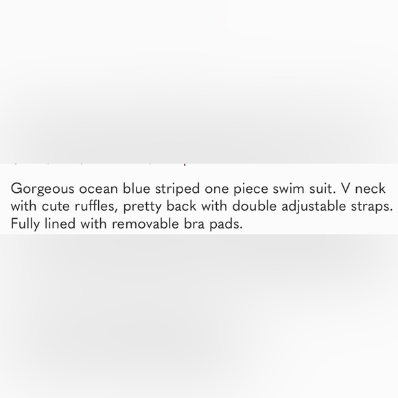 Cupshe Blue & White Striped Swimsuit - Picture 3 of 8